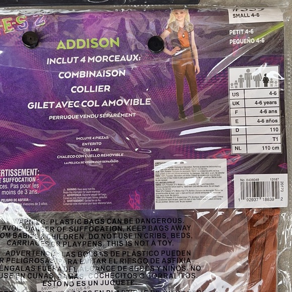 Zombies 2: Addison Children’s Costume! New! Blowout Price! - Picture 5 of 11